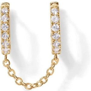 14K Gold Chain Earrings